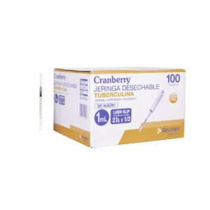 JERINGA TUBERCULINA CON AGUJA 1CC 27X1/2 CAJA X 100 UNIDADES